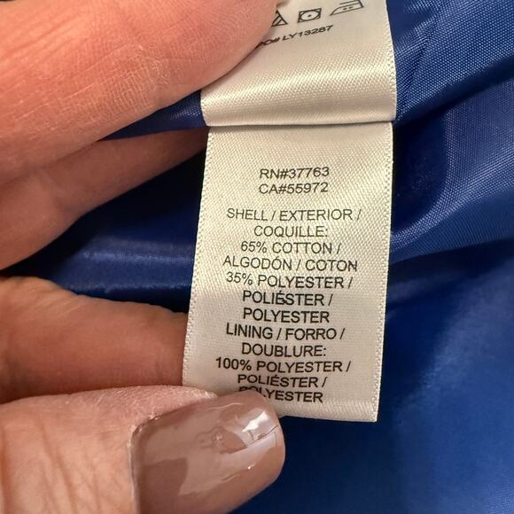 Women's Laundry by Shelli Segal Blue White Polka Dot Mini Skirt Size 4 NEW - Picture 6 of 10